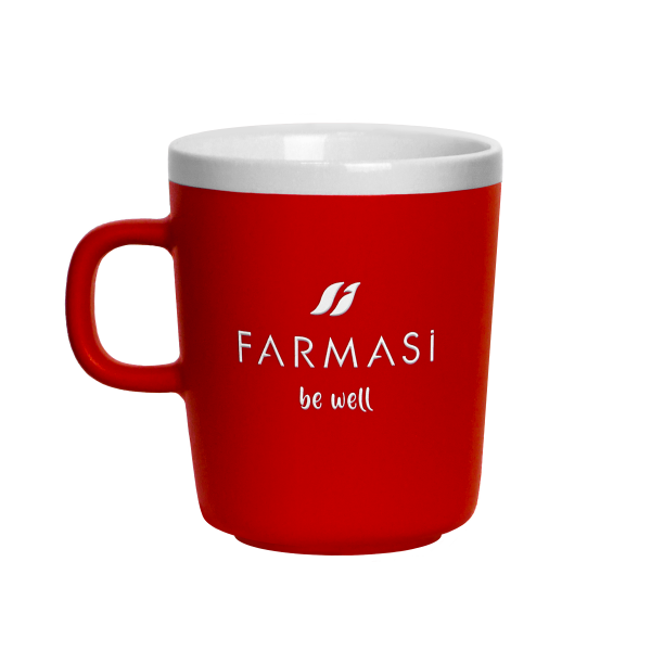 Кружка красная керамика